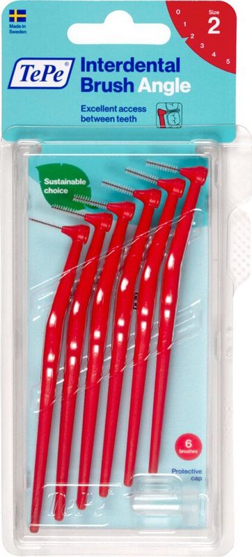TePe - Angle - Interdentale Ragers - Rood - Kunststof Gecoate Metaaldraad