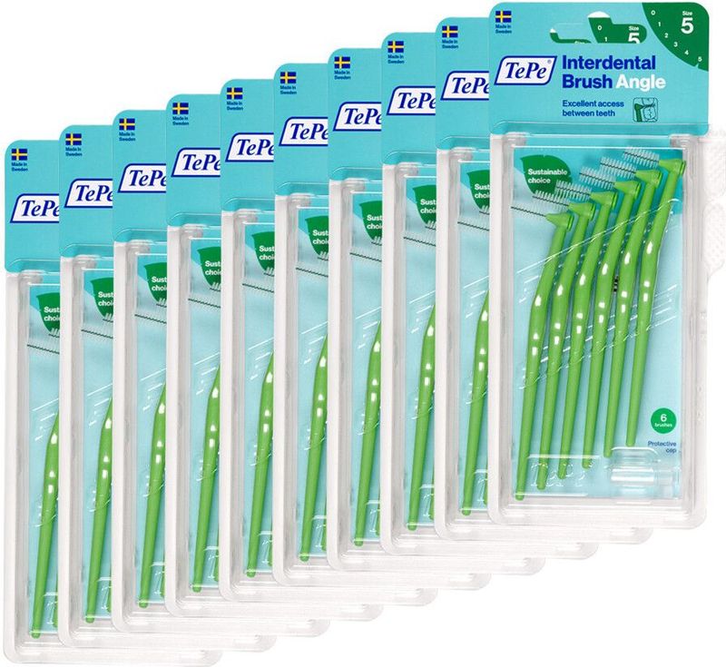 TePe - Angle - Interdentale Ragers - Groen - Kunststof Gecoate Metaaldraad