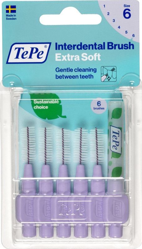TePe - Interdentale Ragers - Extra Soft - Lichtlila - 6 Stuks