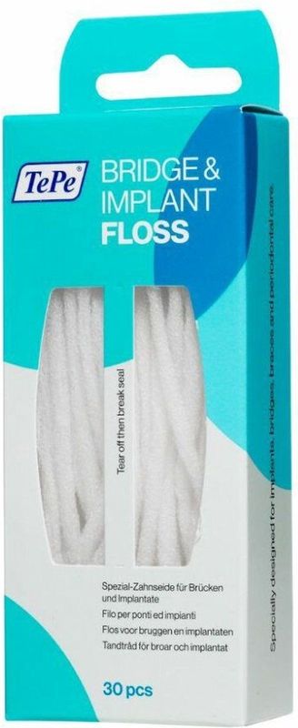 10x TePe Bridge & Implant Floss 30 stuks