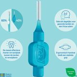 10x TePe Ragers 0,6 mm Blauw blister à 8 stuks