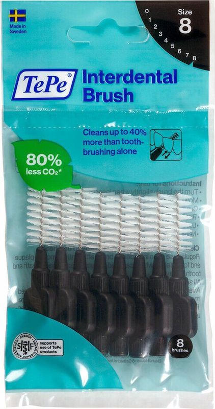 TePe Interdentale Ragers Origineel 1,5 mm Zwart - 8 stuks