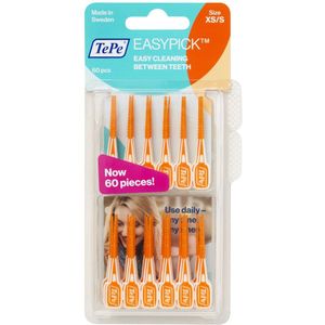 TePe EasyPick Oranje maat XS/S – 60 stuks