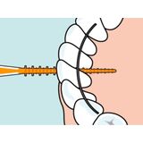 10x TePe EasyPick XS-S Oranje 60 stuks