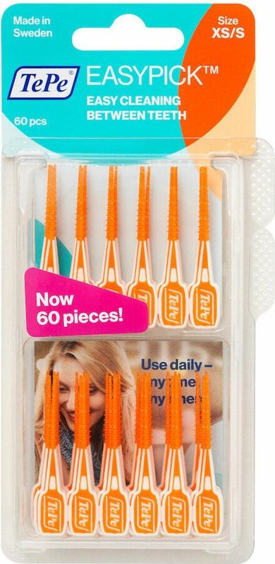 10x TePe EasyPick XS-S Oranje 60 stuks