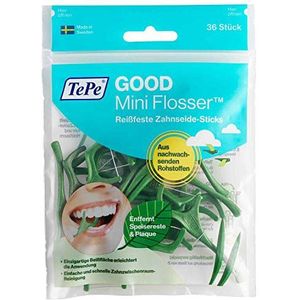 Tepe GOOD Mini Flosser, tandzijde sticks, verpakking van 6 stuks (6 x 36 stuks)