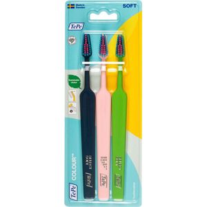 TePe Colour™ Soft Tandenborstel – 3 stuks