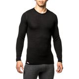 Woolpower - Merino Base Layer Crewneck - Zwart - Merinowol