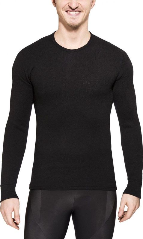 Woolpower - Merino Base Layer Crewneck - Zwart - Merinowol