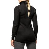Woolpower - Zip Turtleneck 200 - Unisex - Zwart - Wol