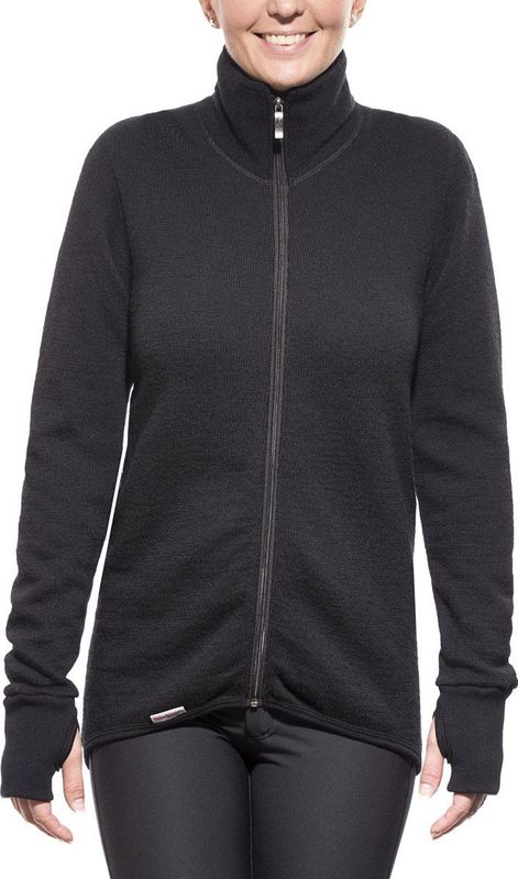 Vest Woolpower Unisex Full Zip Jacket 400 Black-XS