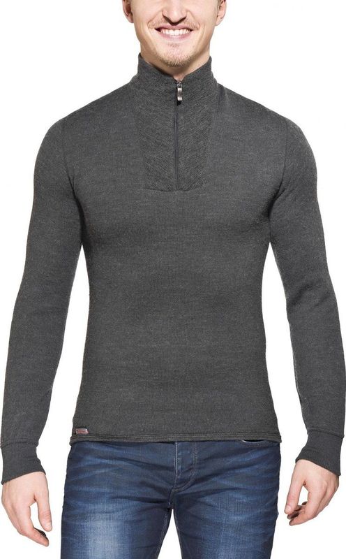 Woolpower Zip Turtleneck 200 grey