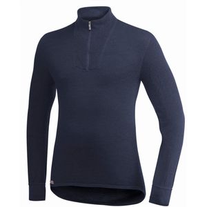 Woolpower - Base Layer Zip Turtleneck 200 - Donkerblauw - Coltrui