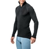 Woolpower - Zip Turtleneck Lite - Skipully - Zwart - Merino Wol