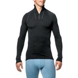 Woolpower - Zip Turtleneck Lite - Skipully - Zwart - Merino Wol