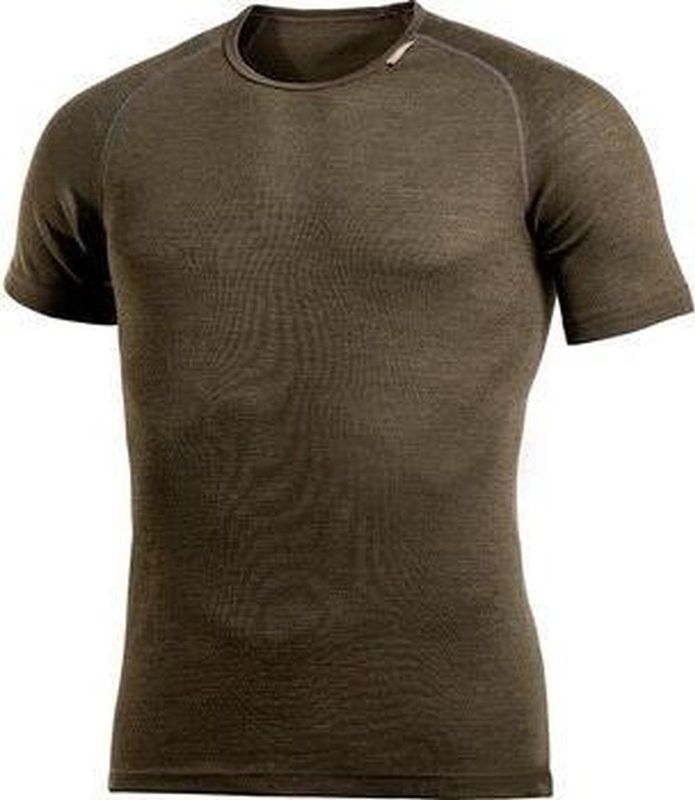 Woolpower - Lite Tee - T-shirt - Bruin - 80% Wol, 20% Polyamide