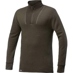 Merino Base Layer Zip Turtleneck 200 - Pine Green