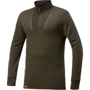 Merino Base Layer Zip Turtleneck 200 - Pine Green