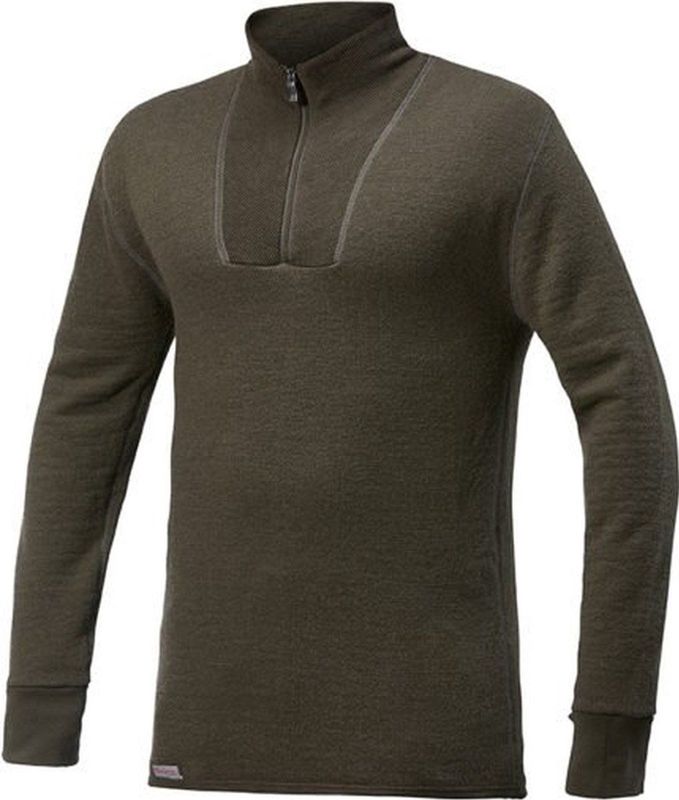 Merino Mid Layer Zip Turtleneck 400 - Pine Green