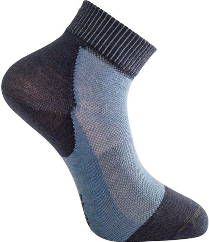 Woolpower - Socks Skilled Short Liner - Sokken - Blauw - Merino Wol