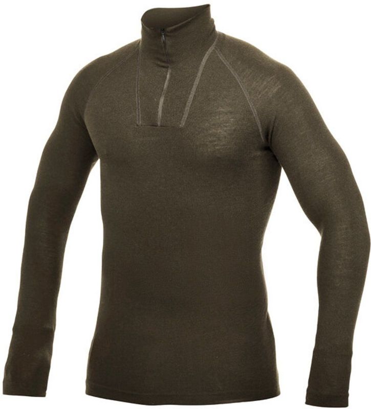 Woolpower - Zip Turtleneck Lite - Skipully - Groen - Merinowol