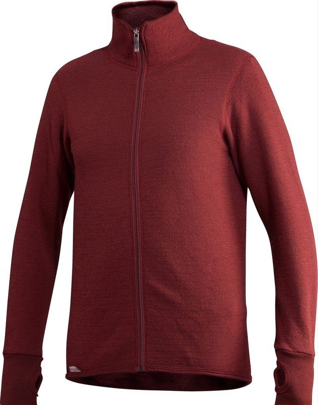 Vest Woolpower Full Zip Jacket 400 Rust Red-XXS
