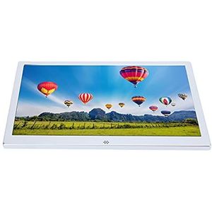 Elektronisch album, digitale fotolijst ondersteunt klok Kalenderwekker, tijdschakelaar voor familie(Zilver)