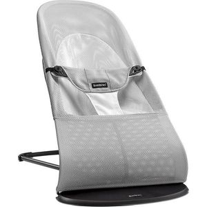 BabyBjörn Wipstoel Balance Soft - Mesh - Zilver-Wit - Ergonomisch - Verstelbaar - Inklapbaar