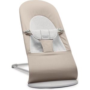 BabyBjörn Wipstoel Balance Soft - Cotton-Jersey - Beige-Grijs - Ergonomisch - Verstelbaar - Inklapbaar