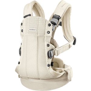 BabyBjörn Draagzak Harmony - 3D Mesh - Crème - Buikdrager - Rugdrager – Ergonomisch – Zachte details