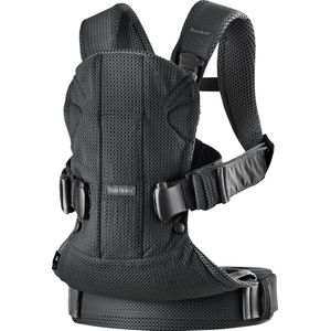 BabyBjörn - Draagzak One Air - Zwart - 3D Mesh - Ergonomisch - Ademend