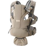 BabyBjörn Draagzak Move - 3D Mesh - Grijs beige - Buikdrager – Ergonomisch – Extra lendesteun - Ademend