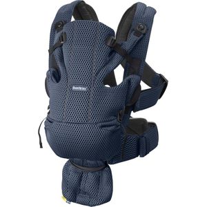 BabyBjörn Draagzak Move - 3D Mesh - Marineblauw - Buikdrager – Ergonomisch – Extra lendesteun - Ademend