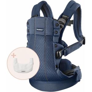 BabyBjörn Draagzak Harmony Bundle - 3D Mesh - Zilver incl Slab voor Draagzak Harmony Tencel - Wit