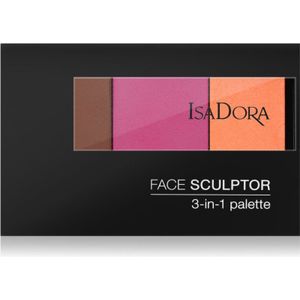 IsaDora Face Sculptor 3-in-1 Palette Bronze Plum