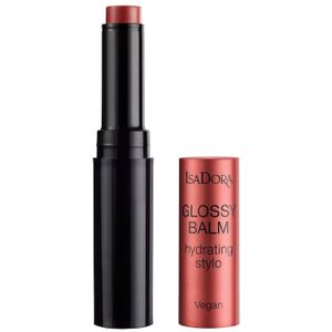 Isadora Lippen Lipgloss Glossy Balm Hydrating Stylo 44 Rosewood