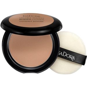 Isadora Complexion Powder Velvet Touch Sheer Cover Compact Powder 48 Neutral Almond