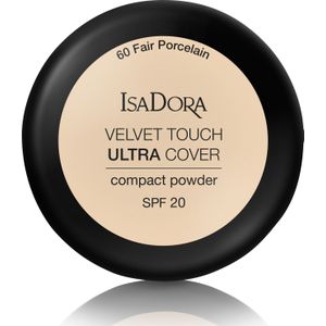 IsaDora Velvet Touch Ultra Cover Compact Power SPF 20 60 Fair Porcelain