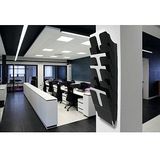DURABLE Wandprospekthalter Flexiplus schwarz DIN A4 hoch 6 Fächer