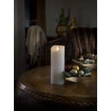 LED Kaars Echtwachs - Wit - 7.5 cm - 20.5 cm - Timerfunctie