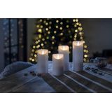 LED Kaars Echtwachs - Wit - 7.5 cm - 20.5 cm - Timerfunctie