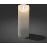 LED Kaars Echtwachs - Wit - 7.5 cm - 20.5 cm - Timerfunctie