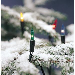 Konstsmide - Minisnoer Pizello - Lichtketting - Multicolor - Groen - 80 Lampjes
