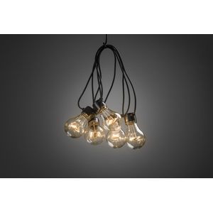 Konstsmide® Sweden - 10L lichtsnoer filament LED met dimmer - 4.5m - extra warmwit - voor buiten