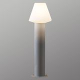 Konstsmide 7272-302 Barletta Staande buitenlamp Spaarlamp E27 18 W Acrylglas mat, Grijs