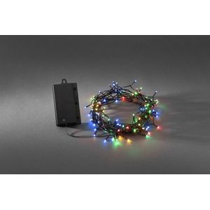 Konstsmide - LED snoer micro op batt timer 240x - multicolor