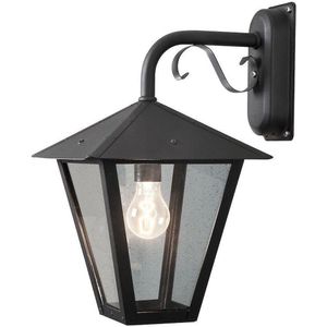 Konstsmide Benu Down 435-750 Buitenlamp (wand) Spaarlamp, LED E27 100 W Zwart