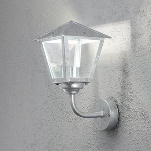 Benu Wandleuchte aufwarts, galvanisiert, LED