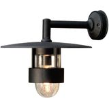 Konstsmide Freija 504-750 wandlamp/B: 34cm D: 42cm H: 34cm / 1x60W / IP23 / gelakt aluminium/mat-zwart