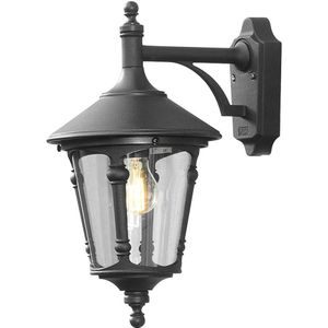 Konstsmide Virgo Down 568-750 Buitenlamp (wand) Spaarlamp, LED E27 100 W Zwart